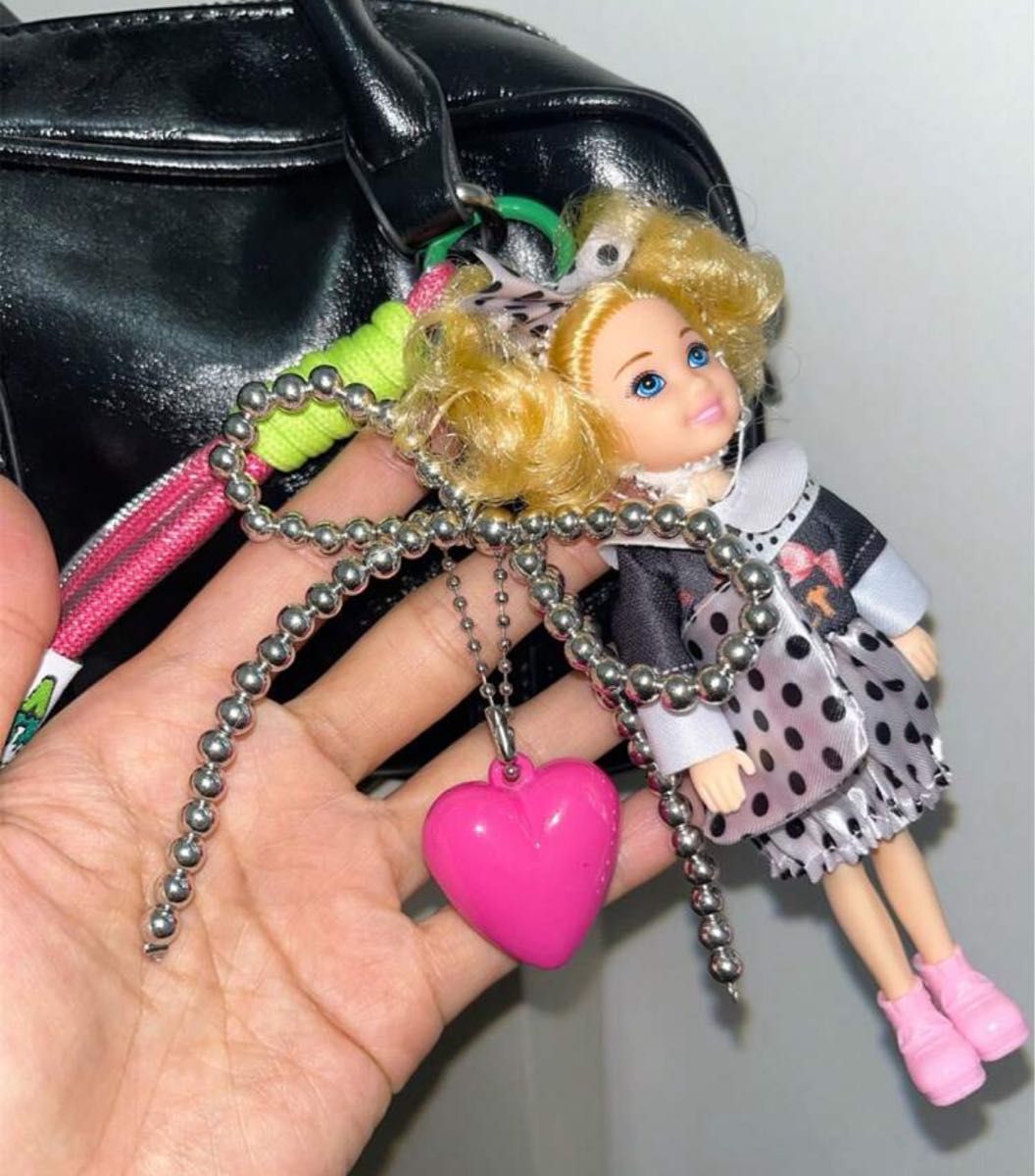 ドールチャーム じゃらじゃら キーホルダー 韓国 人形 ドールチャーム じゃらじゃら キーホルダー 韓国 人形