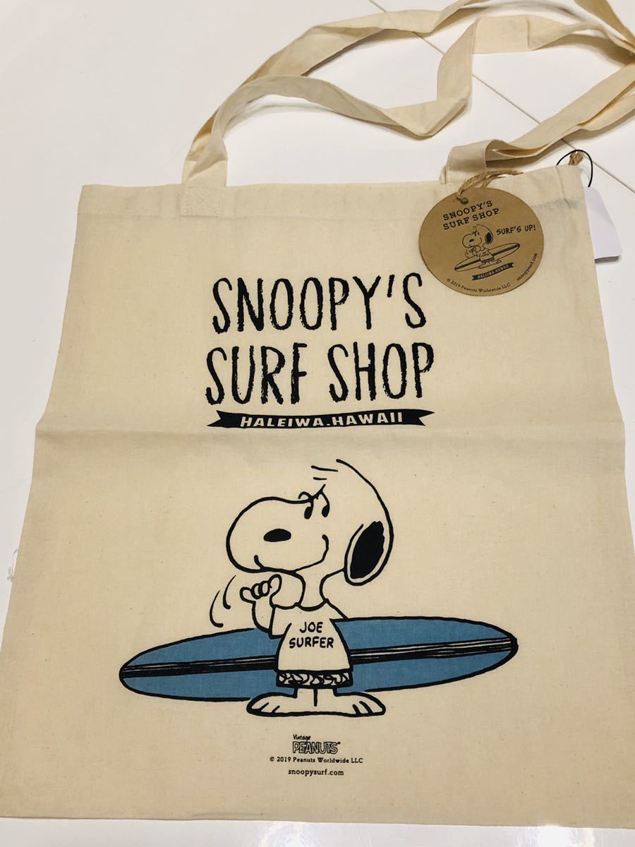  не использовался товар! Гаваи - Ray wa North shoaSNOOPY\'S SURF SHOP Snoopy эко-сумка большая сумка голубой доска для серфинга 