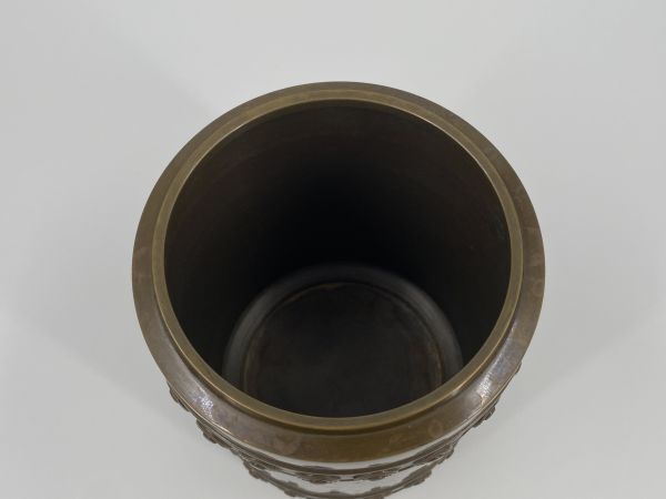 旧家蔵出 皆具 唐銅 皆具 茶道具 双耳水指 杓立 建 旧家蔵出 皆具 唐銅 皆具 茶道具 双耳水指 杓立 建