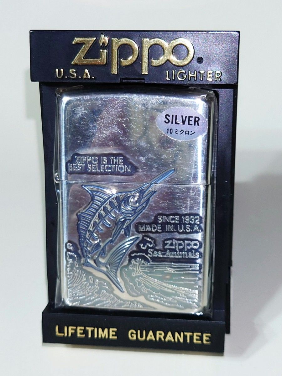 新品未使用 ZIPPO カジキマグロ silver 10ミクロン ジッポライター