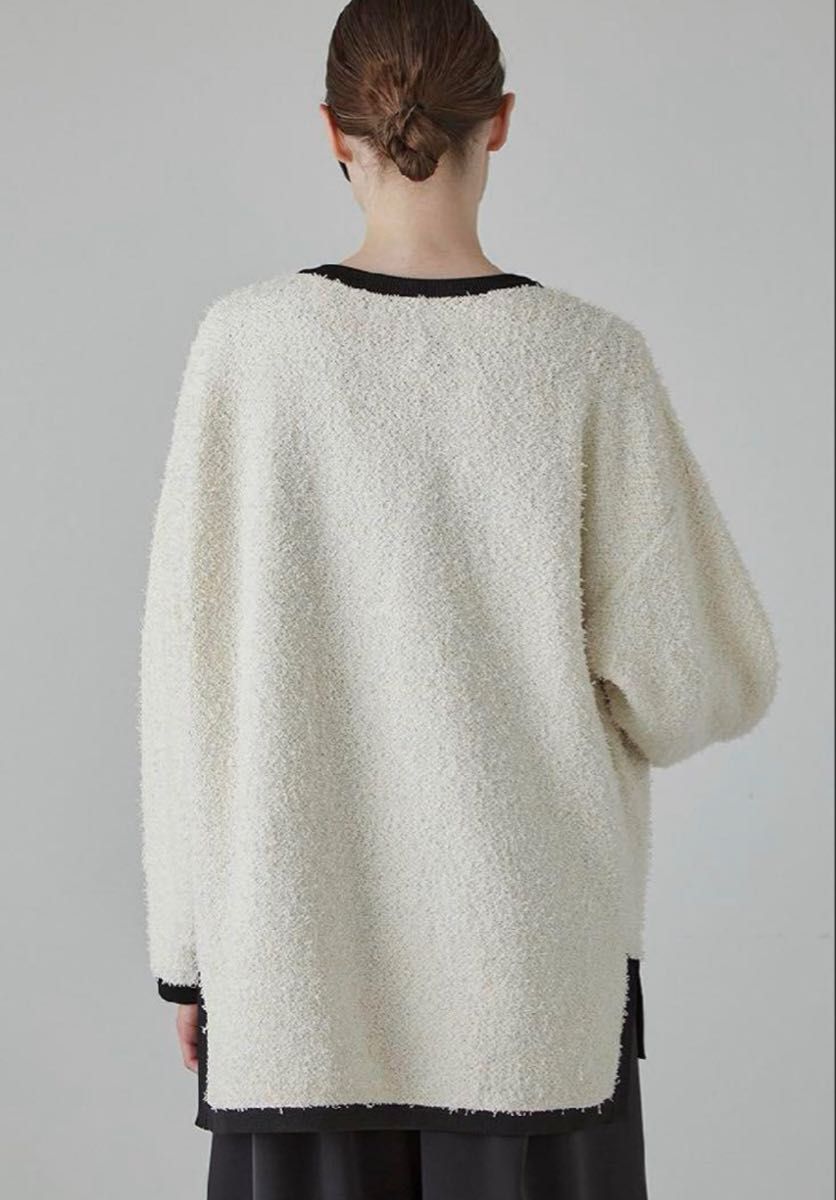 アドーア　ツィードライクニットジャケット アドーアツィードライクニットジャケット