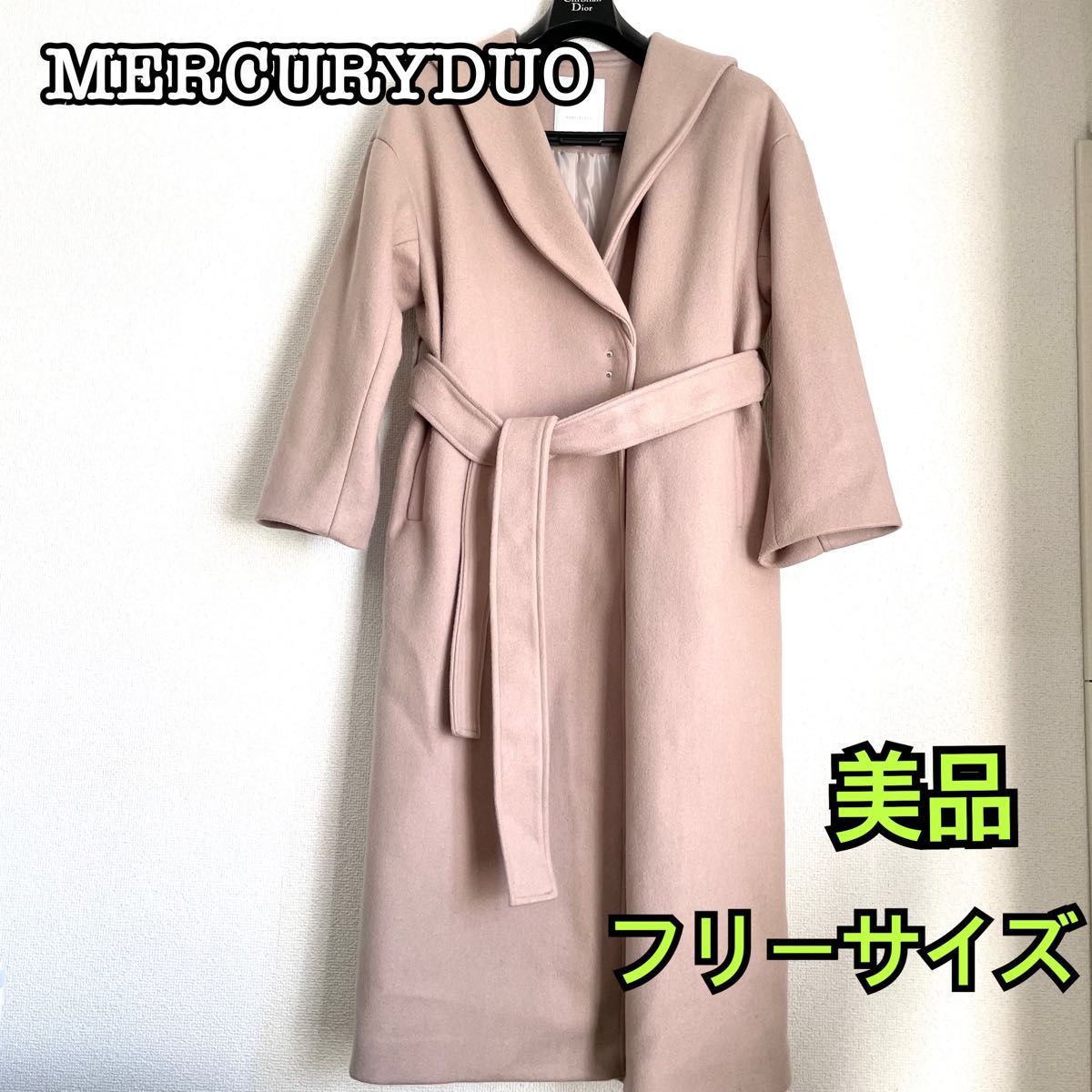 IENA ベージュ ダブルブレスト チェスターコート 38(M) ベージュ IENA ダブルブレスト チェスターコート イエナ オーバーサイズ