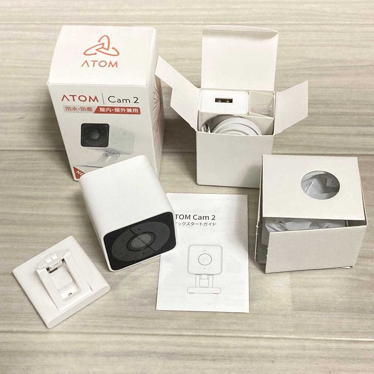 アトムテック ATOM Cam2 防犯 見守りカメラ 付属品未使用 訳あり アトムテック ATOM Cam2 防犯 見守りカメラ 付属品未使用 訳あり
