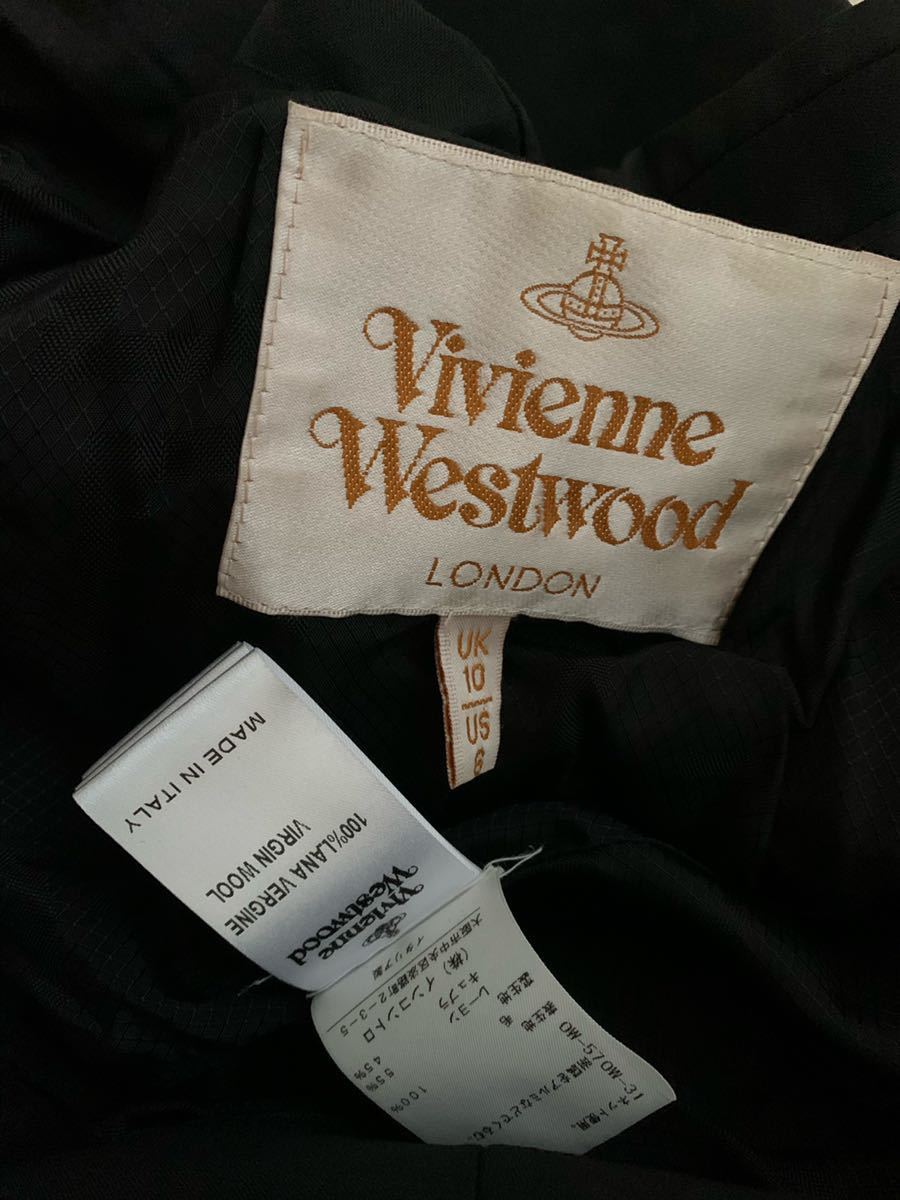 Vivienne Westwood LONDON Италия производства черный жакет sizeUK10US6 Vivienne Westwood London чёрный (P)