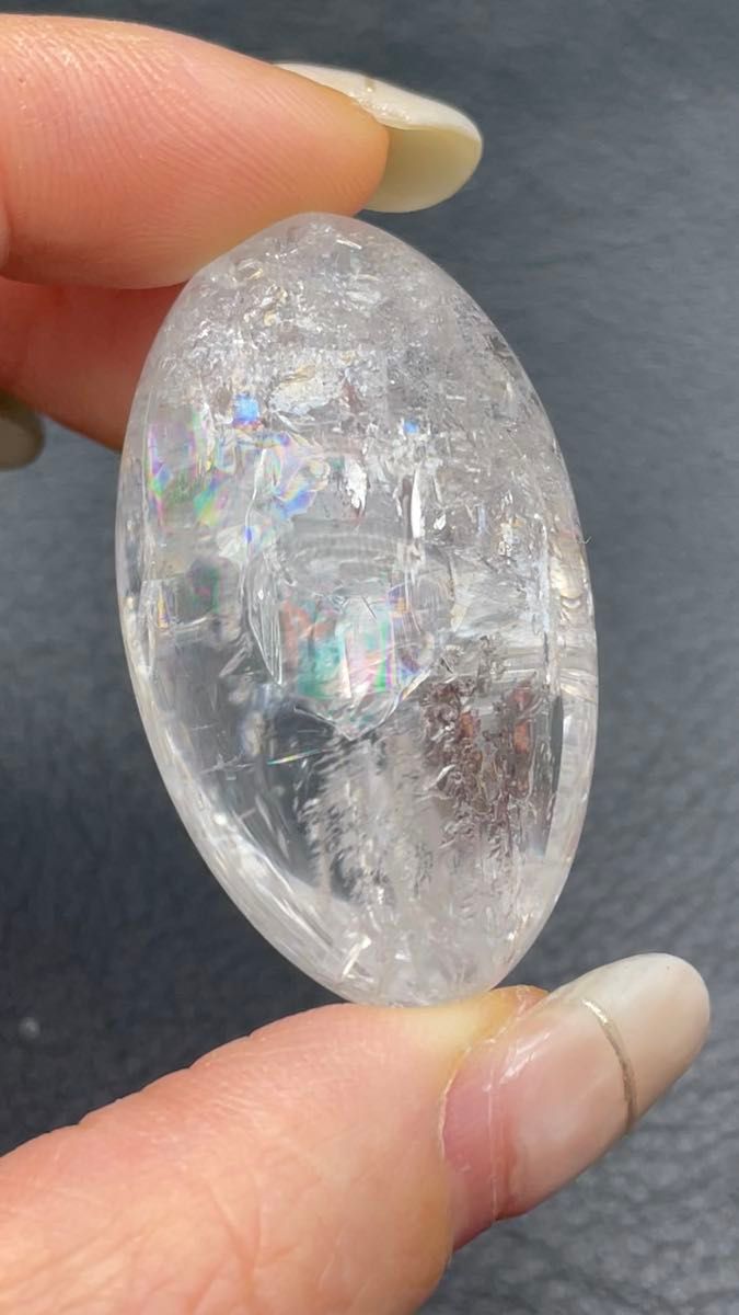 楽天市場】アイリスクォーツ 水晶 タンブル 磨き石 虹入り iris