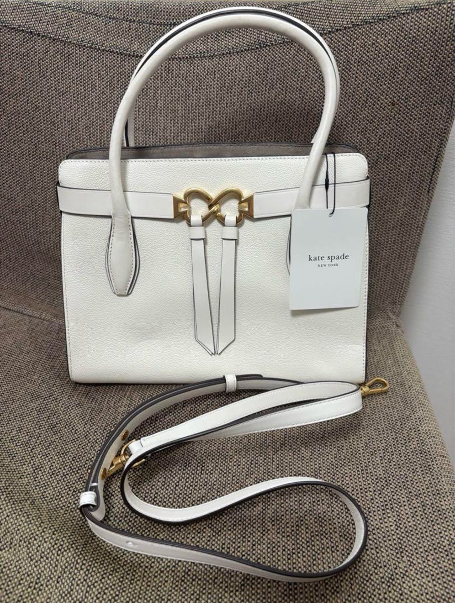 kate spade ホワイト ショルダーバッグ