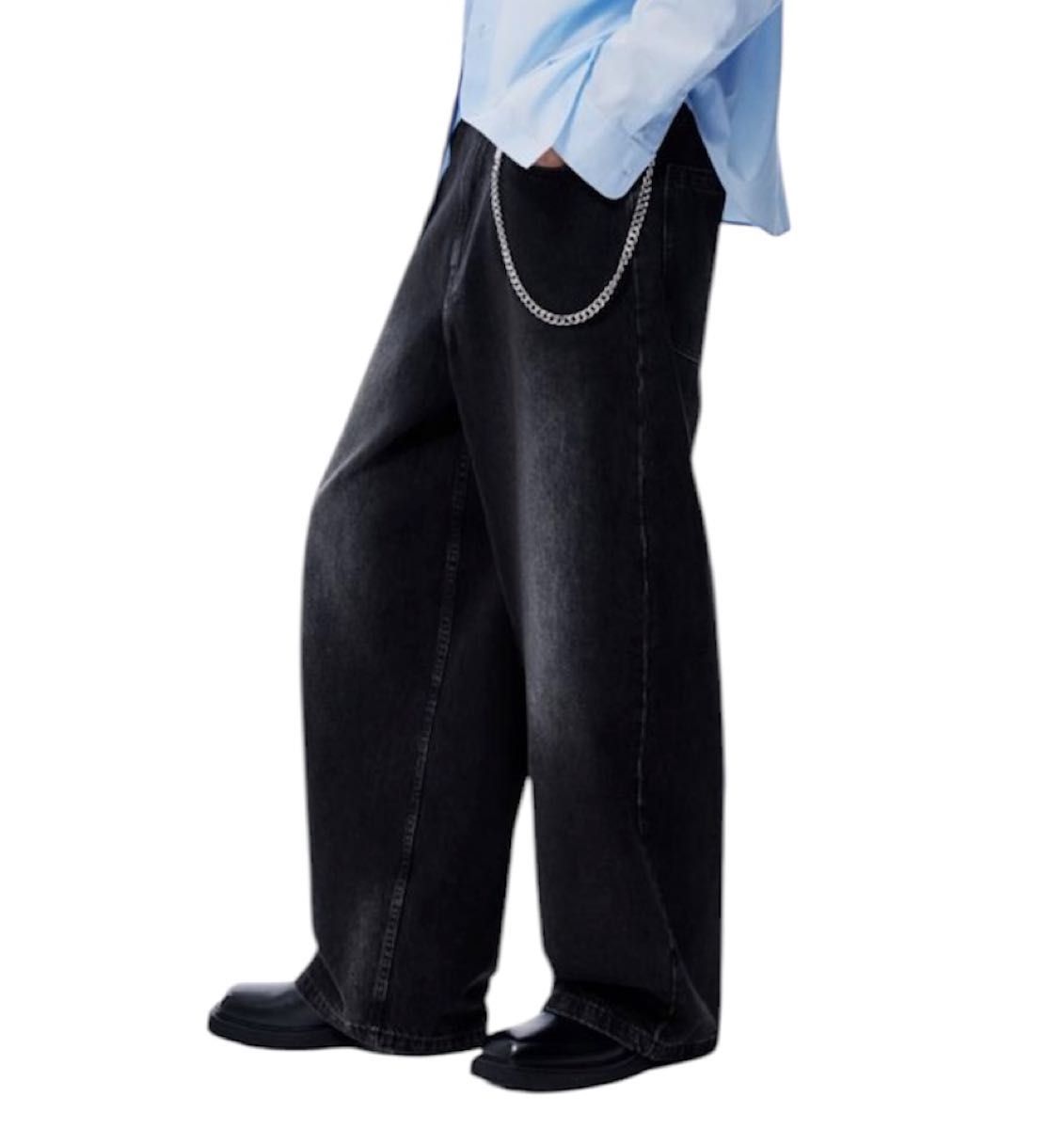 新品 H&M スーパーバギー デニム ブラック M|Yahoo!フリマ(旧 新品 H&M スーパーバギー デニム ブラック M|Yahoo!フリマ(旧