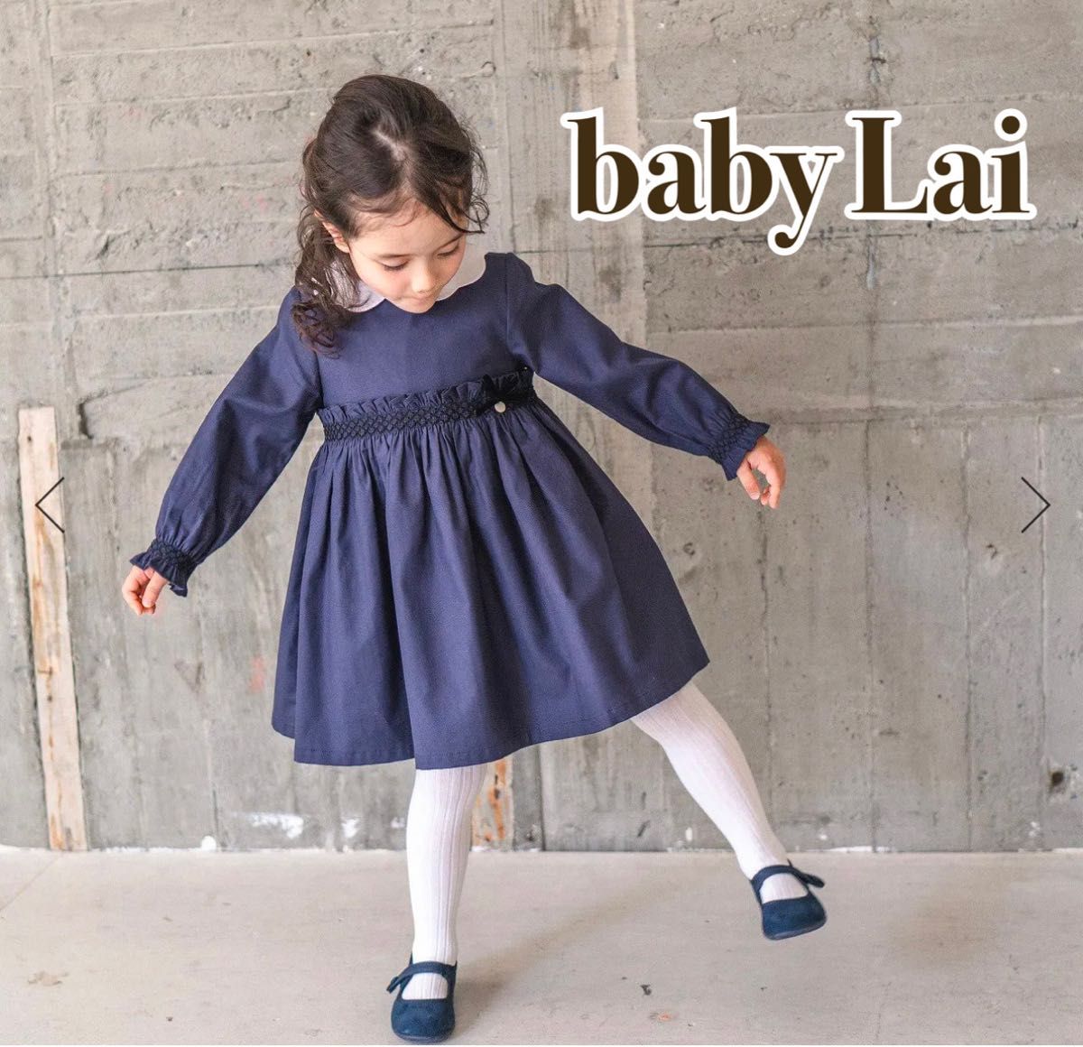 babyLai ワンピース 3A Laivicar/ baby Lai サンサカエプチ 襟付き ワンピース 3A