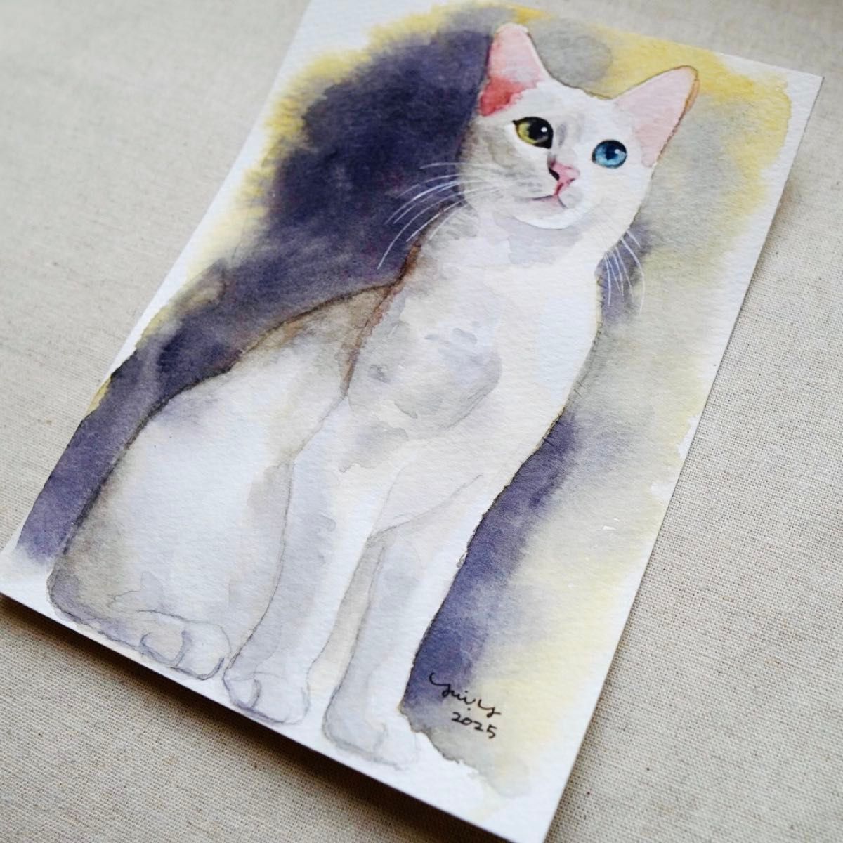 猫の絵 267 水彩画 原画 白猫|Yahoo!フリマ(旧PayPayフリマ) 猫の絵 267 水彩画 原画 白猫|Yahoo!フリマ(旧PayPayフリマ)
