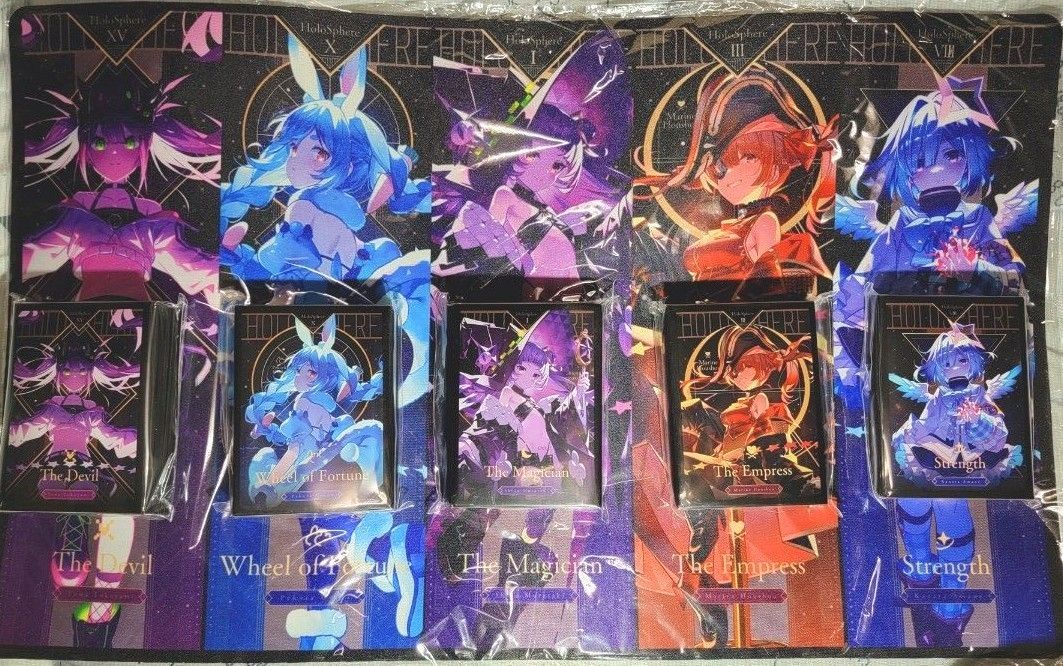ホロライブ タロットスリーブ5個&プレイマット トレーディング ホロライブ タロットスリーブ5個&プレイマット トレーディング