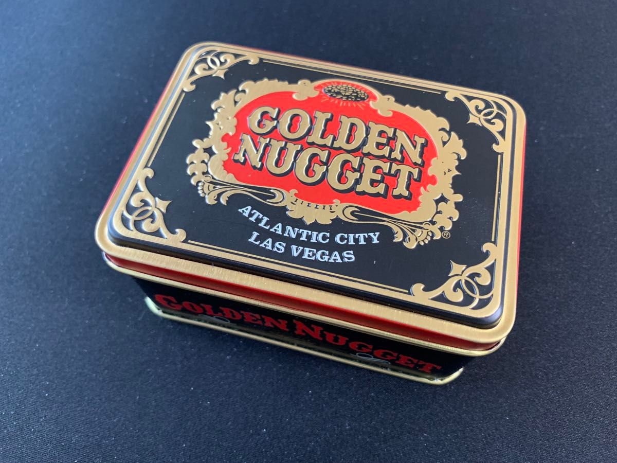 新品未開封 Golden Nugget Atlantic City トランプ 2個セット 缶ケース付き カジノ オールド デック