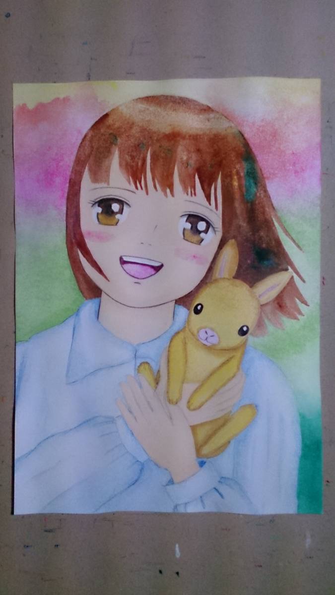 B5サイズオリジナル手描きイラスト ウサギを抱きしめる笑顔の少女 Yahoo Japan Auction Bidding Amp Shopping Support Deputy Service Japamart B5サイズオリジナル手描きイラスト ウサギを抱きしめる笑顔の少女 Yahoo Japan Auction Bidding Amp Shopping Support Deputy Service Japamart