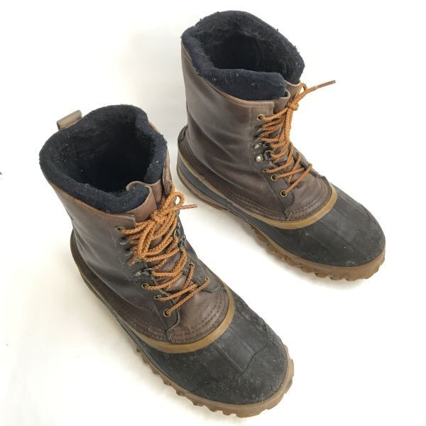 最適な材料 80s-90s/USA製/Vintage☆LaCrosse/ラクロス☆重厚本革/スノーブーツ【10/27.5-28.0/茶】インナー付き/winter/Boots/Shoes◇bWB120-5 スノーブーツ