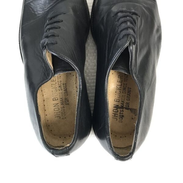 ビンテージ☆19世紀創業老舗/JOHN BUCKLER☆本革/ホールカットシューズ【40/25.0/黒/BLACK】職人ハンドメイド/ビジネス/dress shoes〇bA-64