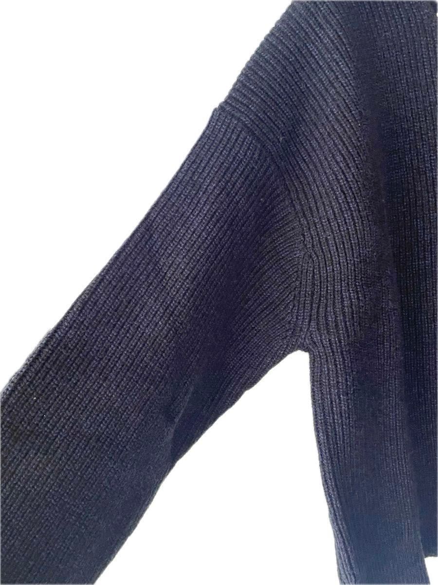 UNIQLO C ミックスヤーンポロセーター ブルーLクレアワイト UNIQLO C ミックスヤーンポロセーター ブルーLクレアワイト