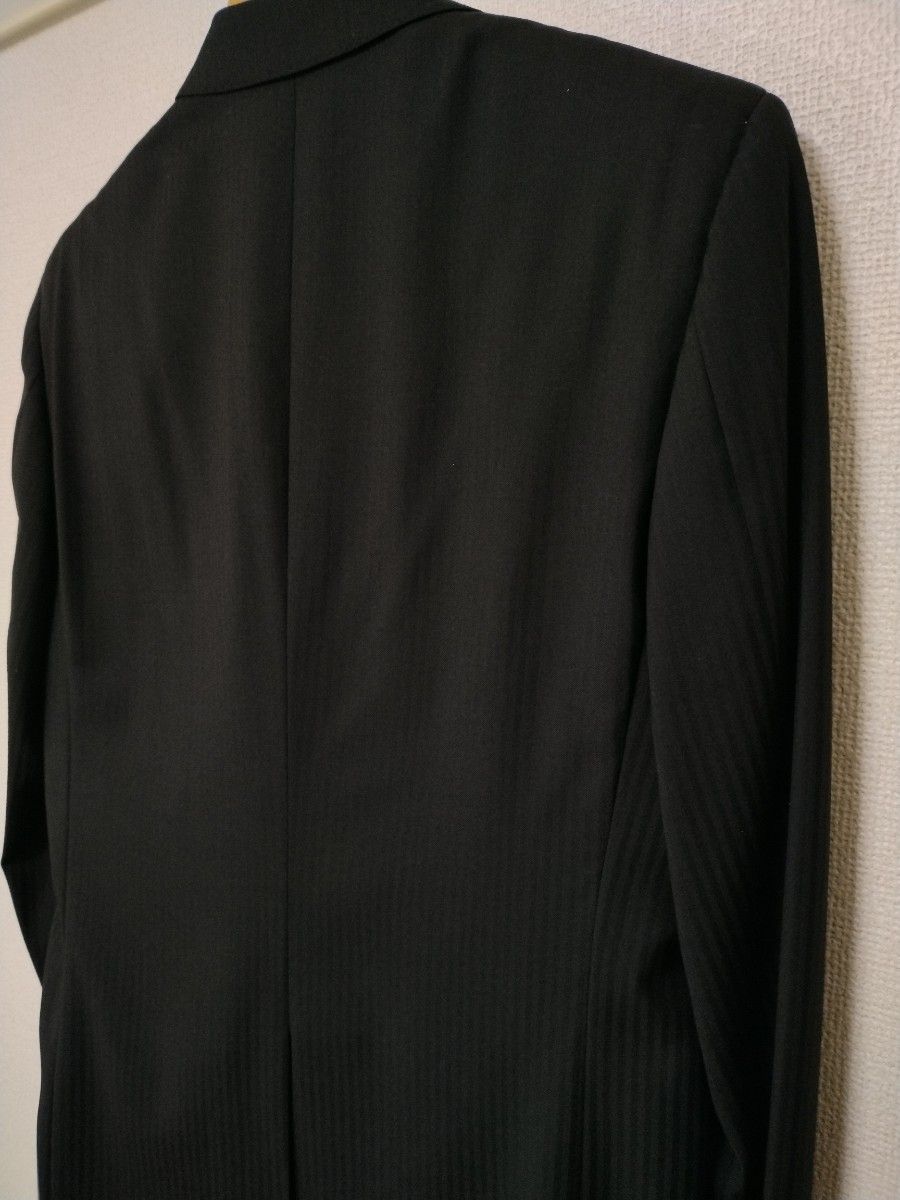 美品】ブラックストライプスーツYA6 PAZZO ANGELICO シングル 美品】ブラックストライプスーツYA6 PAZZO ANGELICO シングル