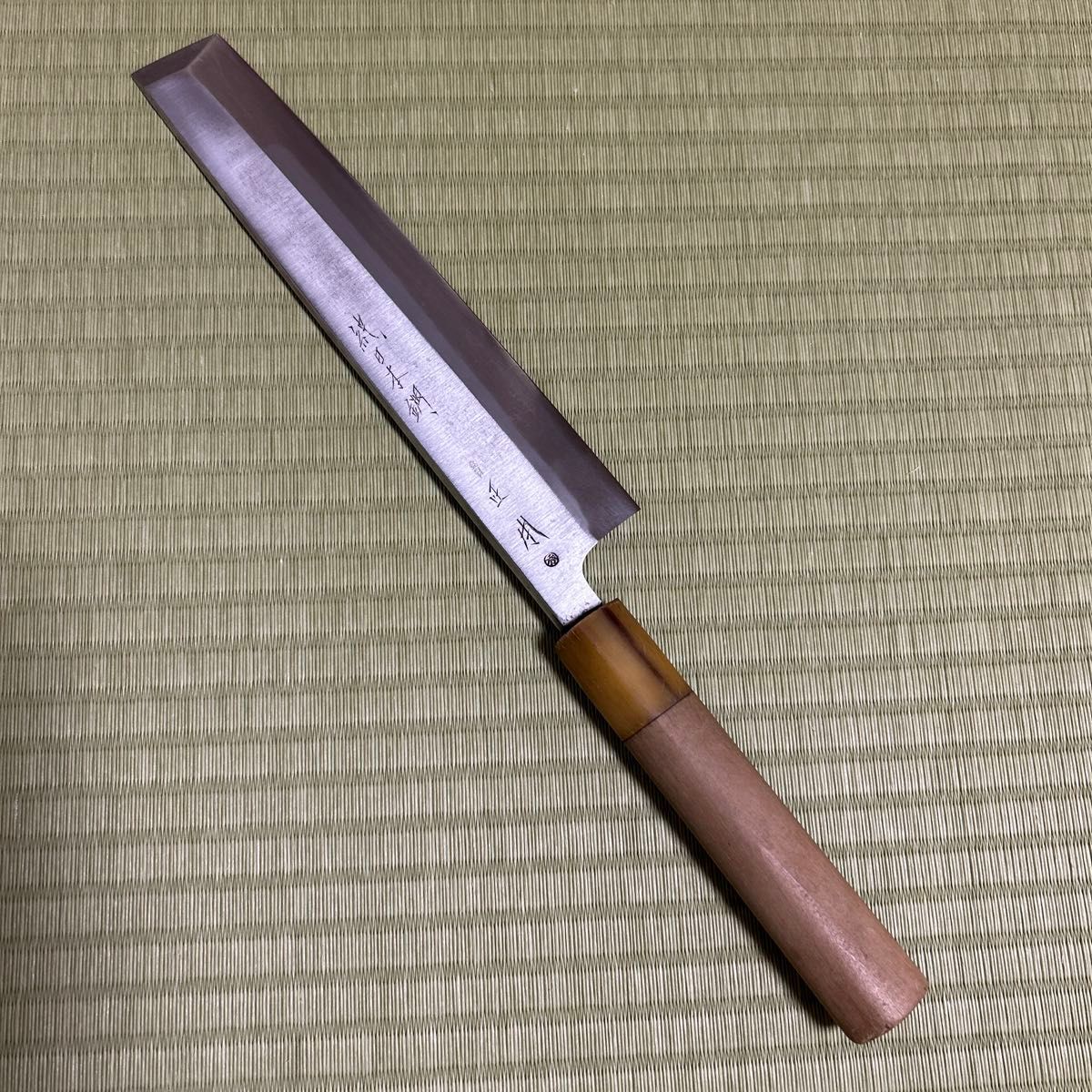 薄刃 本焼 正本 刃紋 白鋼 包丁 和包丁 白水牛 研ぎ済み 純日本 薄刃 本焼 正本 刃紋 白鋼 包丁 和包丁 白水牛 研ぎ済み 純日本
