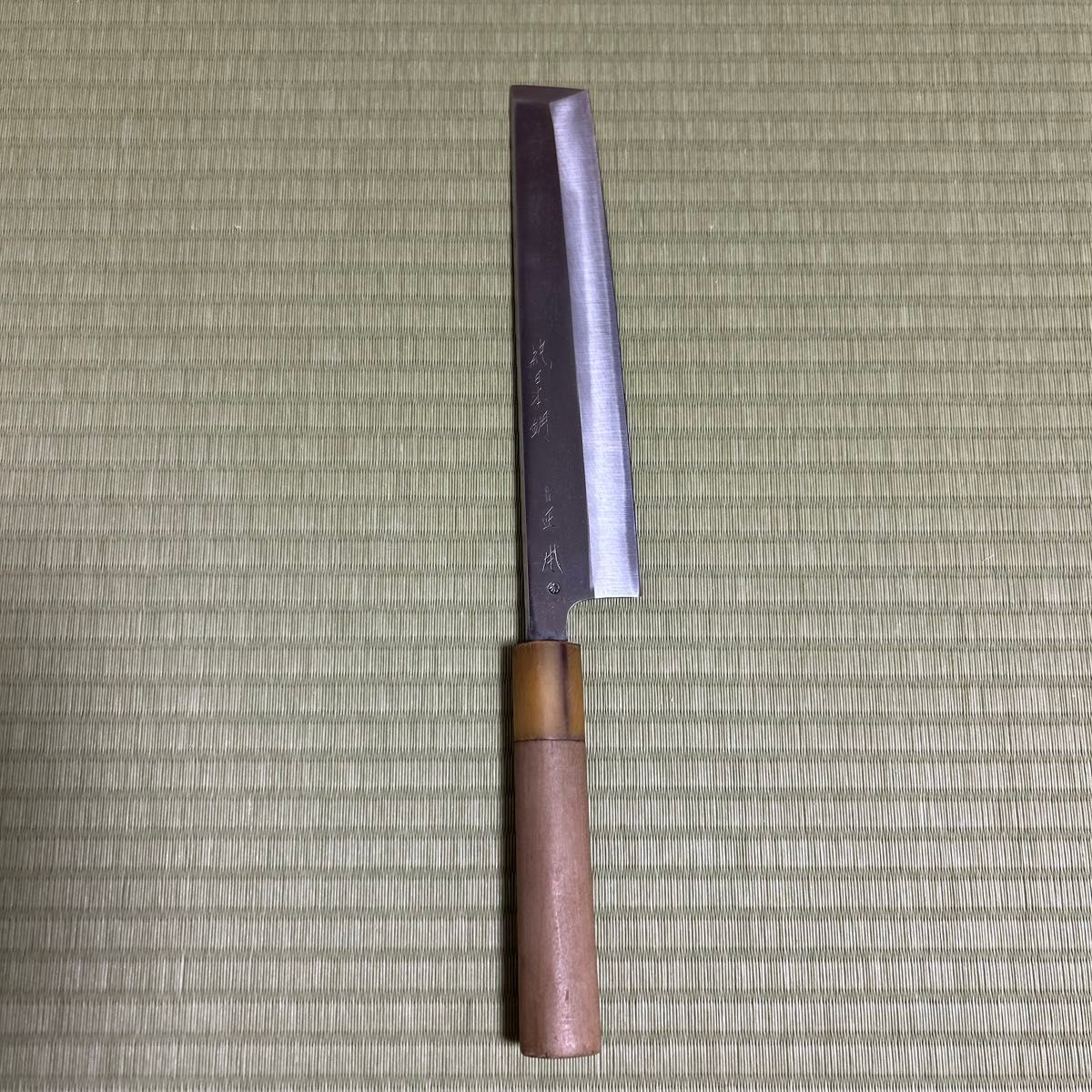 薄刃 本焼 正本 刃紋 白鋼 包丁 和包丁 白水牛 研ぎ済み 純日本 薄刃 本焼 正本 刃紋 白鋼 包丁 和包丁 白水牛 研ぎ済み 純日本