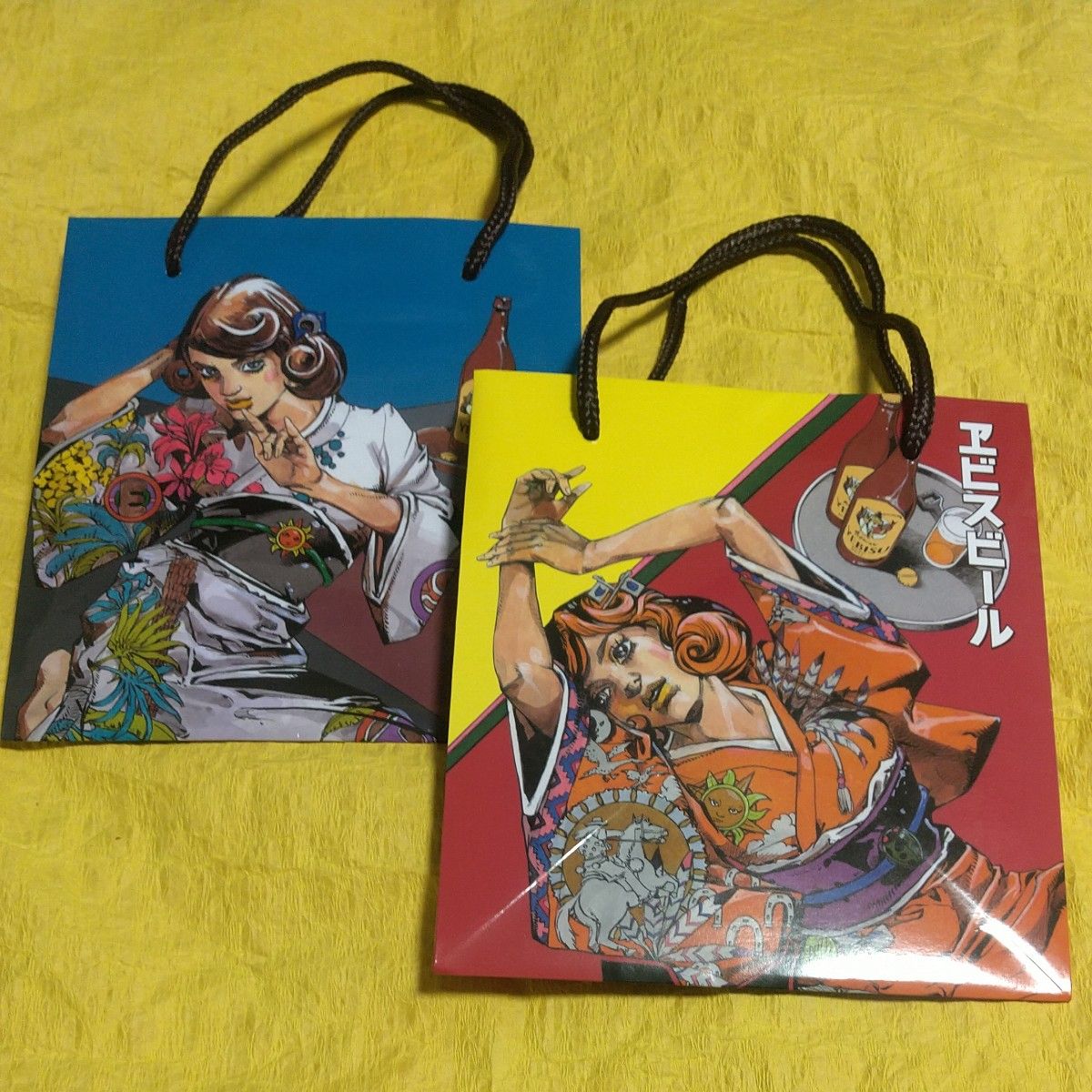 エビスビール 荒木飛呂彦 描き下ろし 紙袋2種 JOJO ジョジョ エビスビール 荒木飛呂彦 描き下ろし 紙袋2種 JOJO ジョジョ