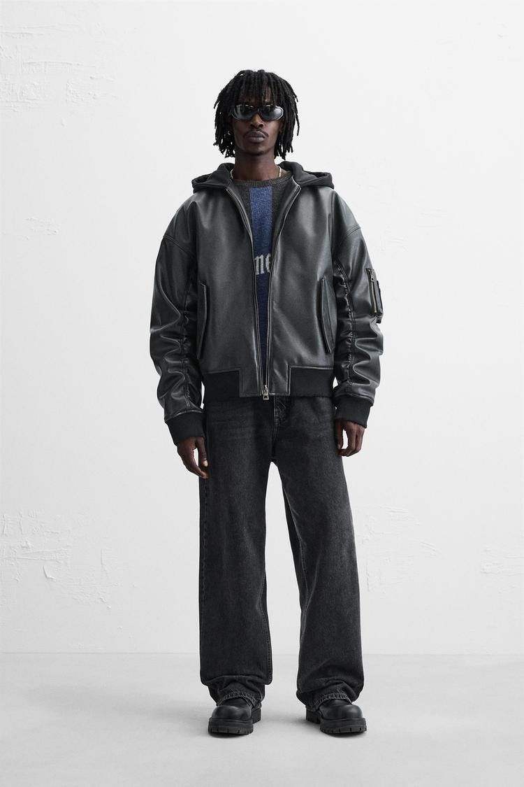 ZARA】フェイクレザー フード付きジャケット|Yahoo!フリマ(旧 ZARA】フェイクレザー フード付きジャケット|Yahoo!フリマ(旧