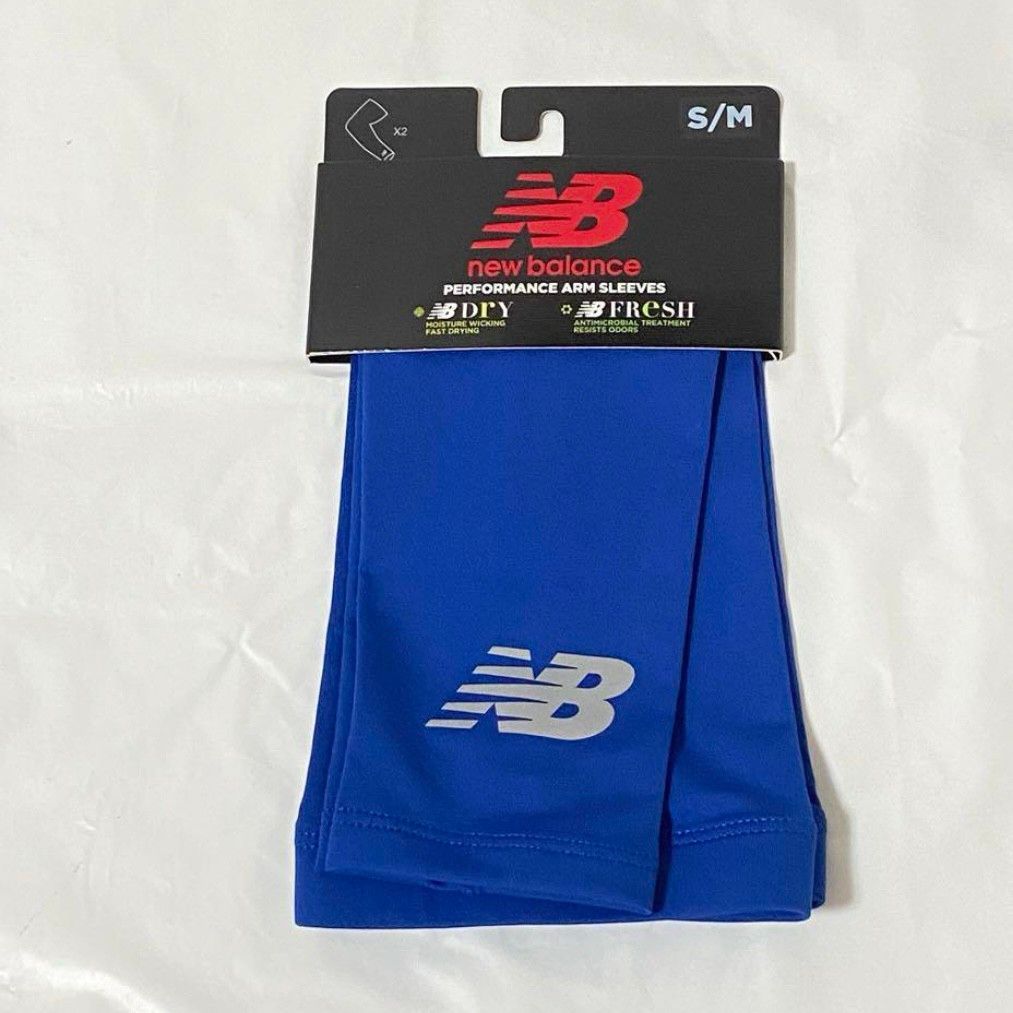 新品 New Balance アームスリーブ ブルー S/Mサイズ 限定 新品 New Balance アームスリーブ ブルー S/Mサイズ 限定