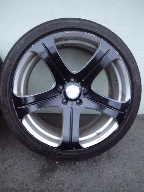 MANARAY SPORTマナレイスポーツ VERTEC VR5ブラックアルミ 9J +35 245/40R19 LM703ヴェルファイアアルファードフーガシーマセルシオ GS V36_画像4