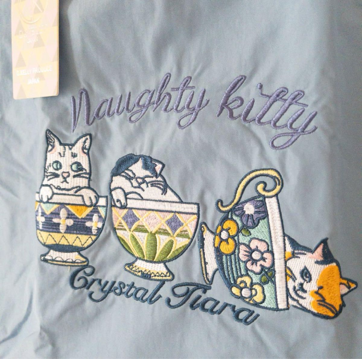 新品未使用】可愛い 刺繍 トートバッグ 猫 ねこ エコバッグ 新品未使用】可愛い 刺繍 トートバッグ 猫 ねこ エコバッグ