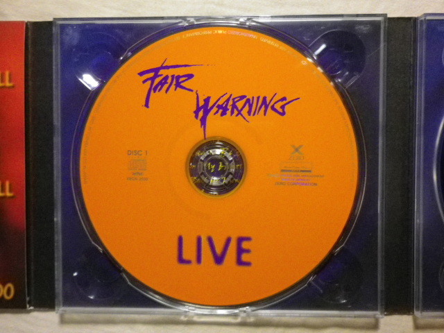 [Fair Warning/Live And More(1998)](1998 year sale,XRCN-2032/3, domestic record with belt,.. translation attaching,2CD,Digipak, Germany HR/HM)