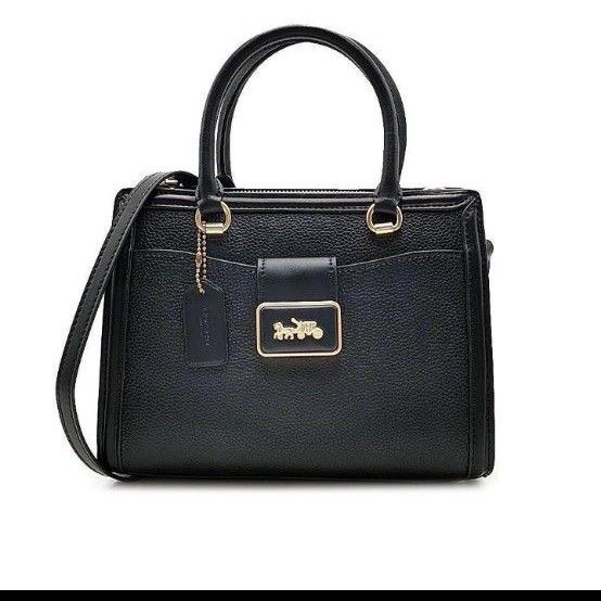 美品 COACH バッグ 本革 黒