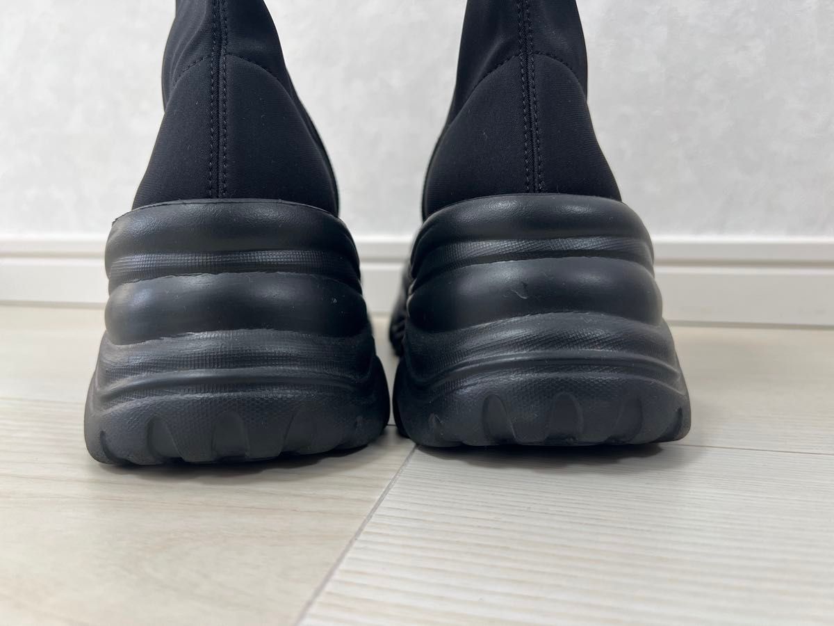 JEANASIS 厚底 ストレッチスニーカーブーツ ブラック M|Yahoo JEANASIS 厚底 ストレッチスニーカーブーツ ブラック M|Yahoo