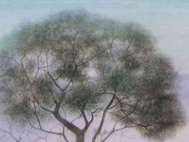 福井爽人、【四万十畔】、希少な大判額装用画集より、美品、日本人画家 i-img640x480-