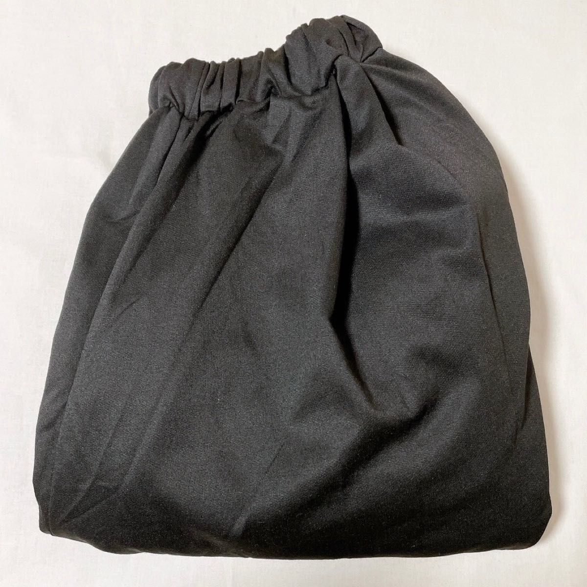 袴パンツ　サルエル　ワイド　メンズ　ズボン　レディース　ガウチョ　レイヤード　黒　2XLサイズ 男女兼用　ユニセックス　無地