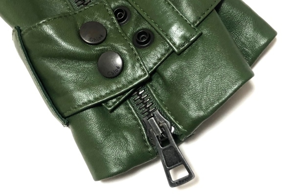 ▽新品▽Chloe クロエ SHEEP FULL-GRAIN LEATHER ライダースジャケット