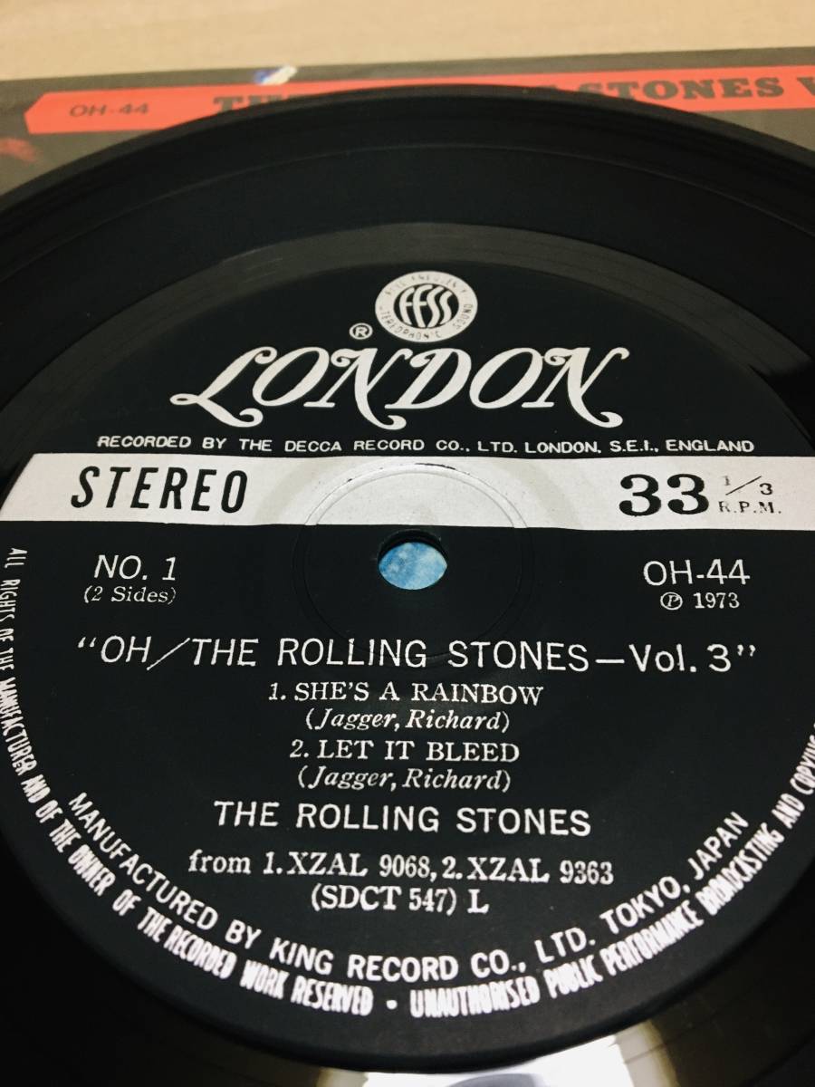美盤7''！ローリング・ストーンズ 第3集 Rolling Stones Vol.3 KING OH-44 コンパクト盤 LET IT BLEED SYMPATHY FOR THE DEVIL JAPAN NM_画像2