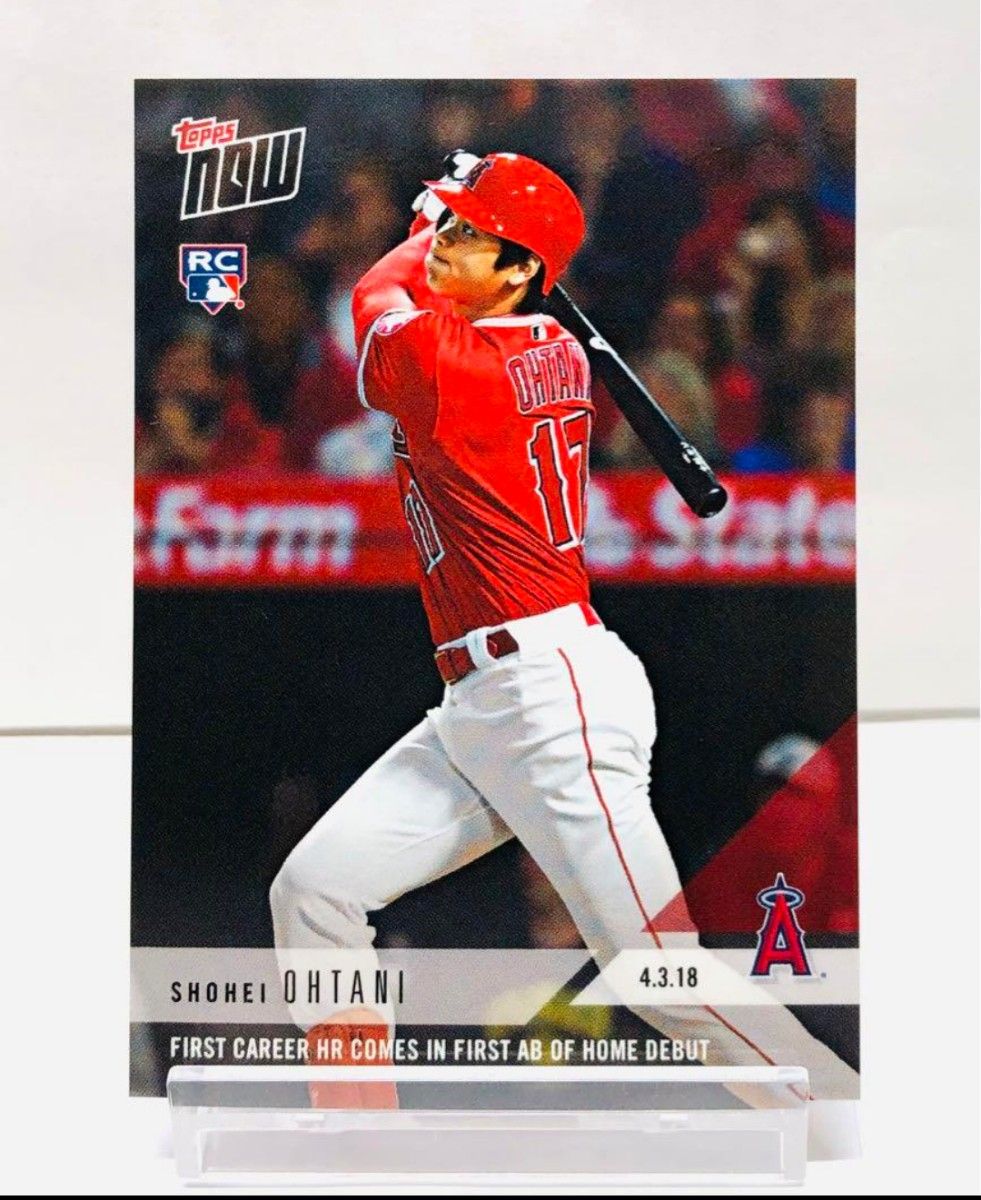 【セット】TOPPS NOW 2018 2024 大谷翔平 初ホームラン 大谷翔平 2018 TOPPS NOW メジャー 初ホームラン! #32 RC HR