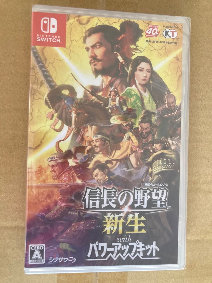 新品 未開封 信長の野望 新生 with パワーアップキット Switch ニンテンドースイッチ