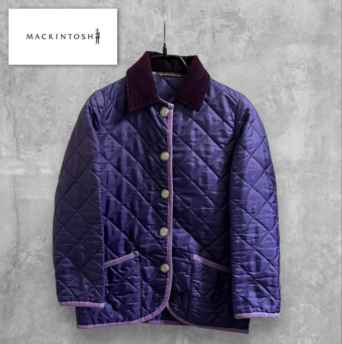 MACKINTOSH マッキントッシュ キルティングジャケット パープル MACKINTOSH マッキントッシュ キルティングジャケット パープル