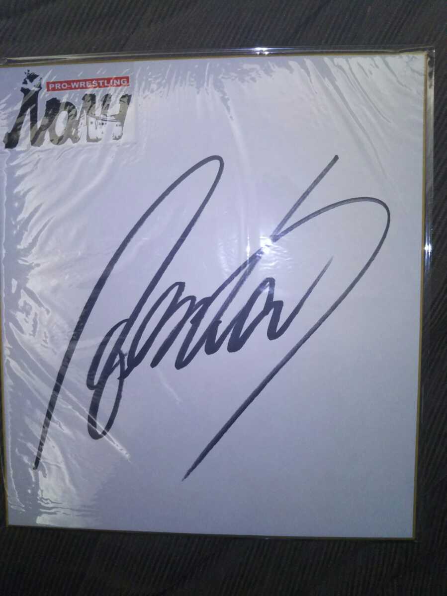  Professional Wrestling Noah Noah KENTA player autograph autograph square fancy cardboard 