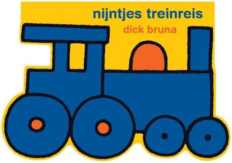 鉄道ブルーナ絵本【ミッフィー・ナインチェ65周年】nijntjes treinreis-2020年新刊絵本鉄道の旅ー鉄旅鉄ヲタ電車の本オランダ国鉄NS_画像1