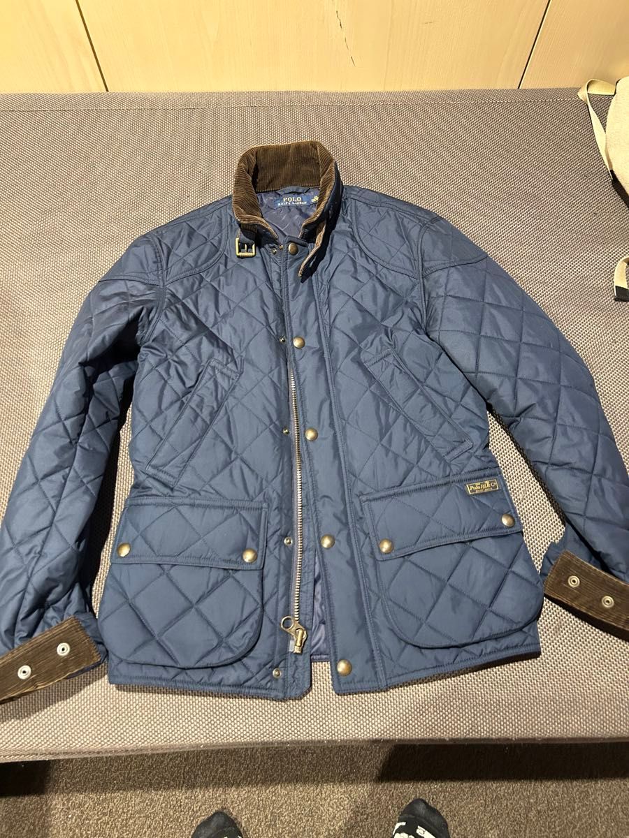 【未使用品】ポロ ラルフローレン ネイビー キルティングジャケット 150 POLO RALPH ポロラルフローレン ネイビー ジャケット