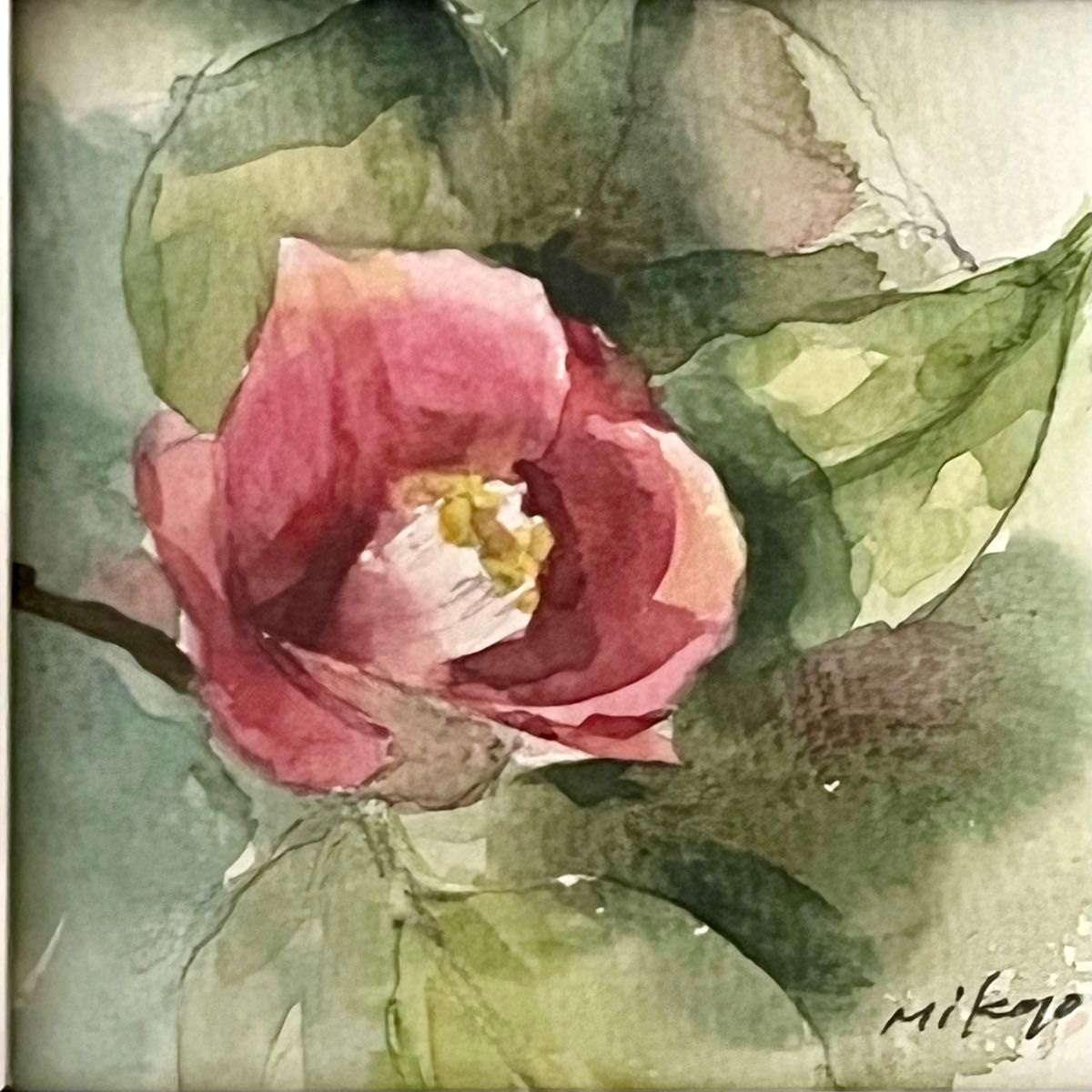 売れ筋新商品 つばきの水彩画 原画 A4サイズ 絵画 - 絵画 売れ筋新商品 つばきの水彩画 原画 A4サイズ 絵画 - 絵画