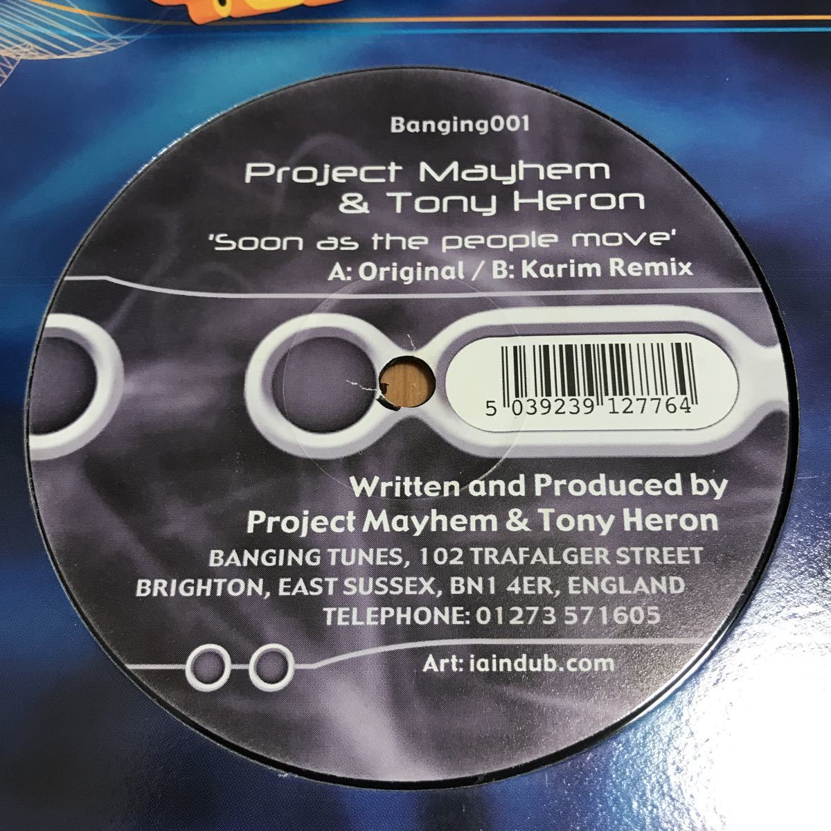 【Hard House】Project Mayhem & Tony Heron / Soon As The People Move - Banging Tunes . Karim . Hard Dance ハードハウス ハードダンス_画像2