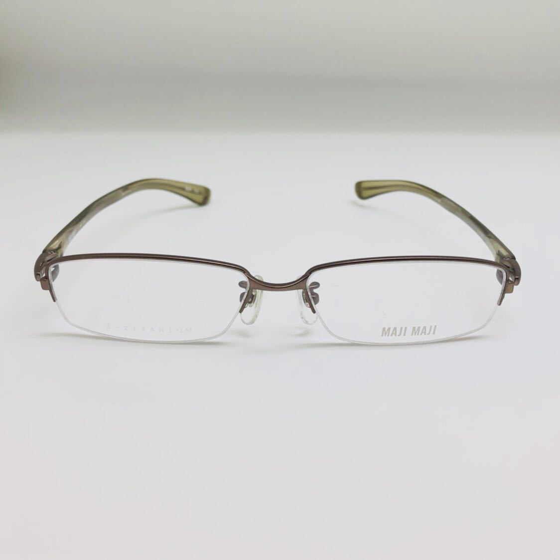 新品 MAJIMAJI ブランド 眼鏡 メガネ 綺麗 上品 オシャレ チタン β-Titanium かっこいい_画像6