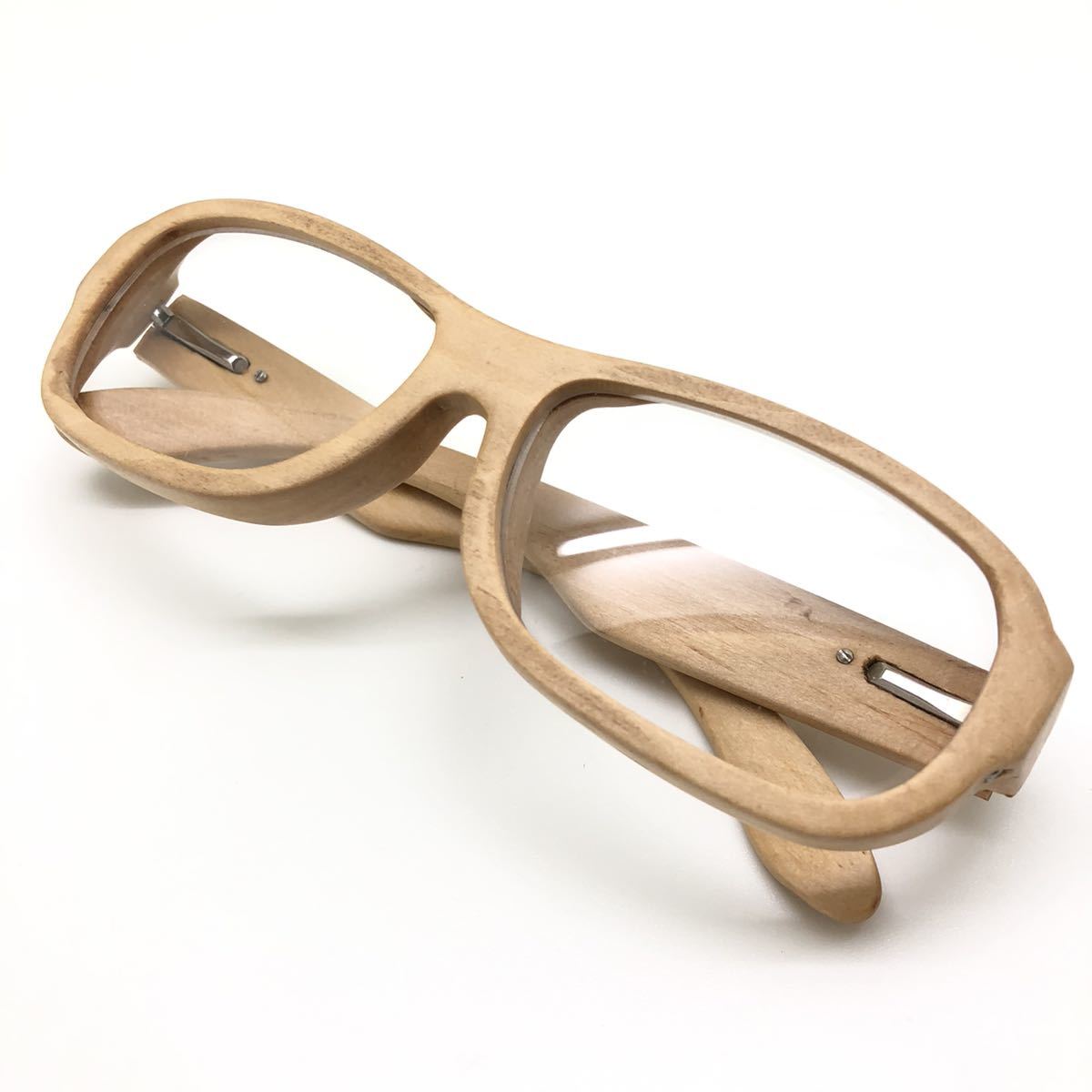 新品　モミ　木製　ウッド　唐木　眼鏡 メガネ　職人　手作り ハンドメイド　オシャレ