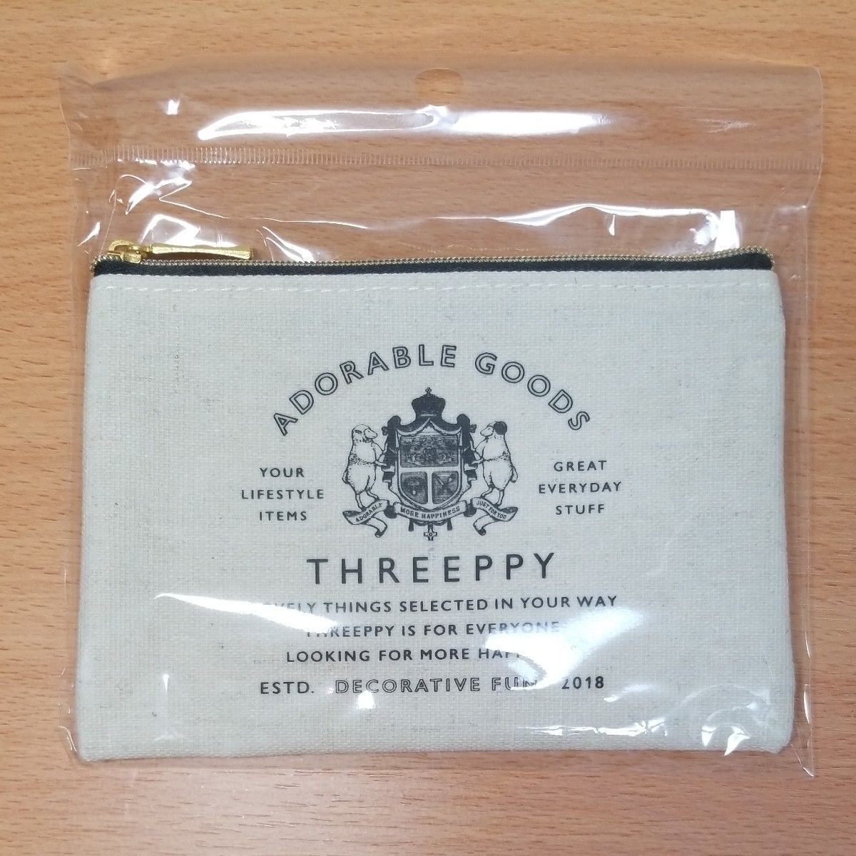 ポーチ】THREEPPY スリーピー ノベルティポーチ∥非売品∥未使用 ポーチ】THREEPPY スリーピー ノベルティポーチ∥非売品∥未使用