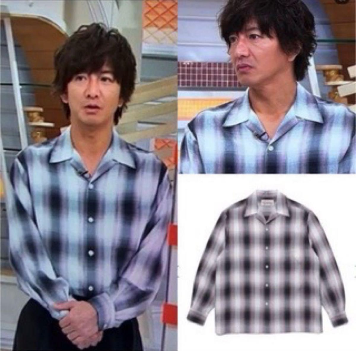 WACKOMARIA 22SS ワコマリア オンブレチェックシャツ 木村拓哉 WACKOMARIA 22SS ワコマリア オンブレチェックシャツ 木村拓哉