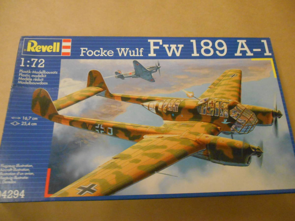 〔全国一律送料500円込〕1/72 レベル ドイツ フォッケウルフ FW189A-1