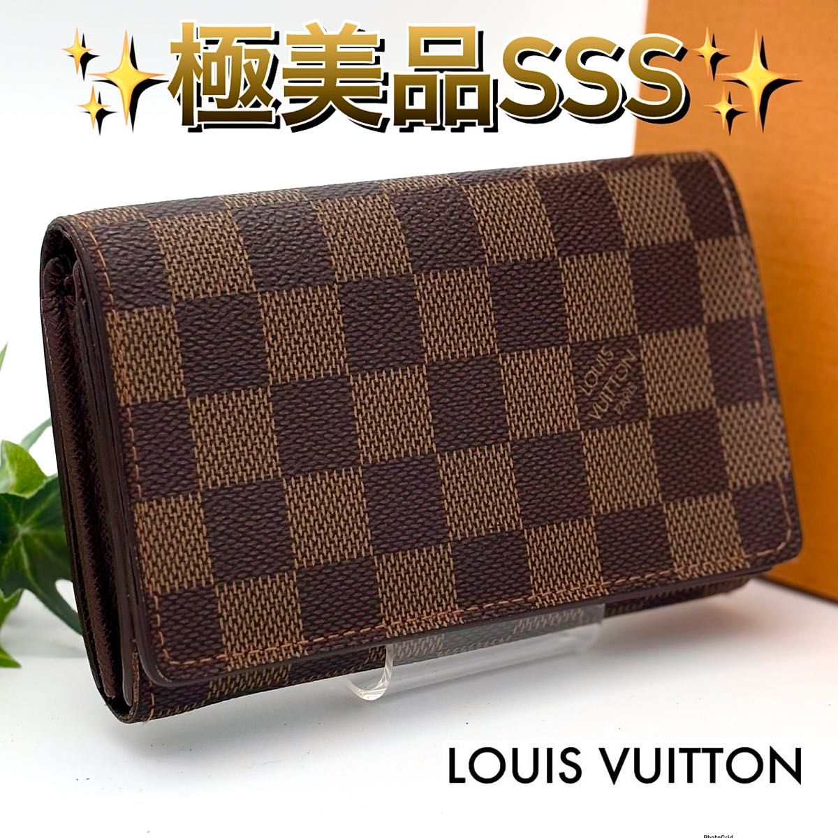ルイヴィトン ダミエ トレゾール 二つ折り財布 コンパクト LOUIS ルイヴィトン ダミエ トレゾール 二つ折り財布 コンパクト LOUIS