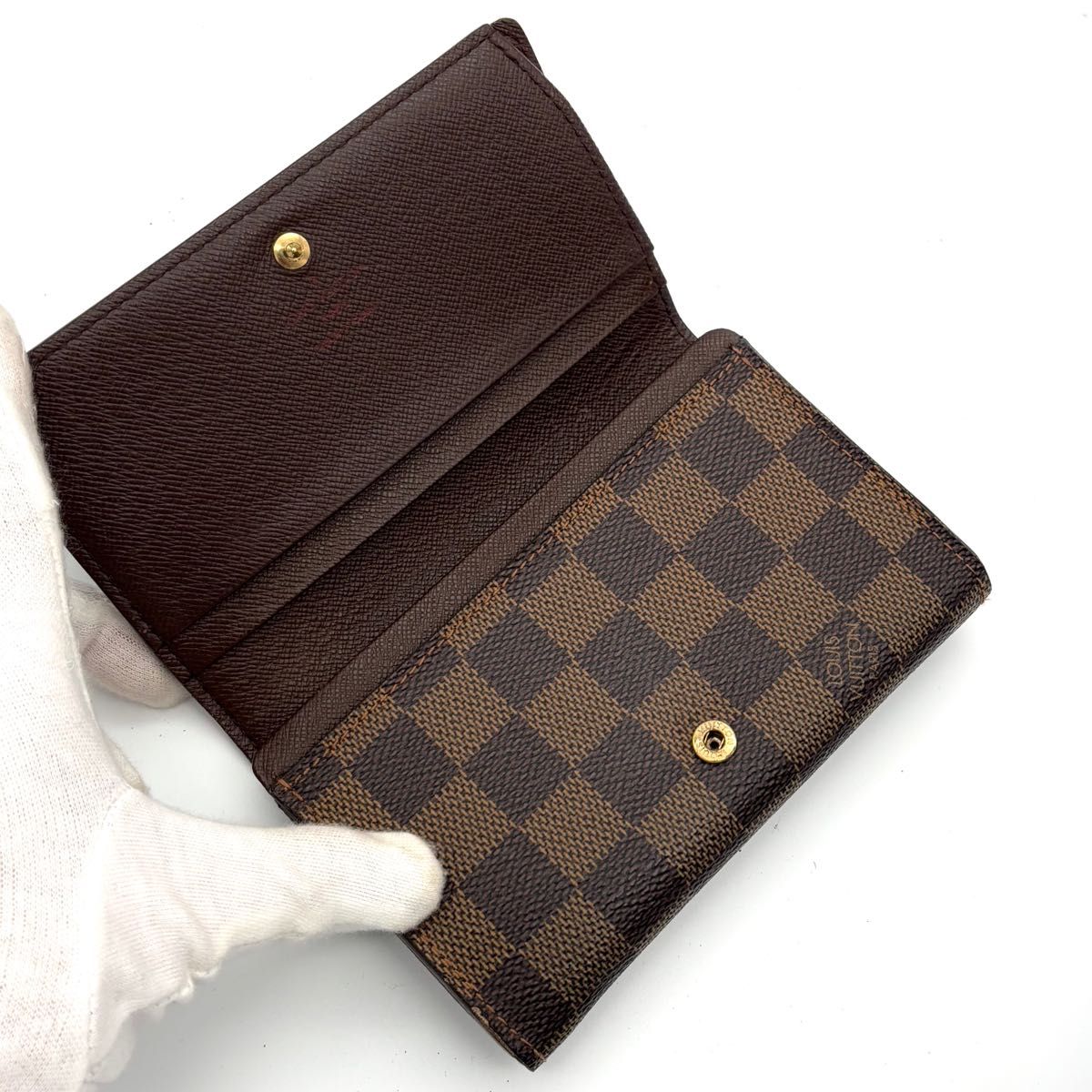 ルイヴィトン ダミエ トレゾール 二つ折り財布 コンパクト LOUIS ルイヴィトン ダミエ トレゾール 二つ折り財布 コンパクト LOUIS