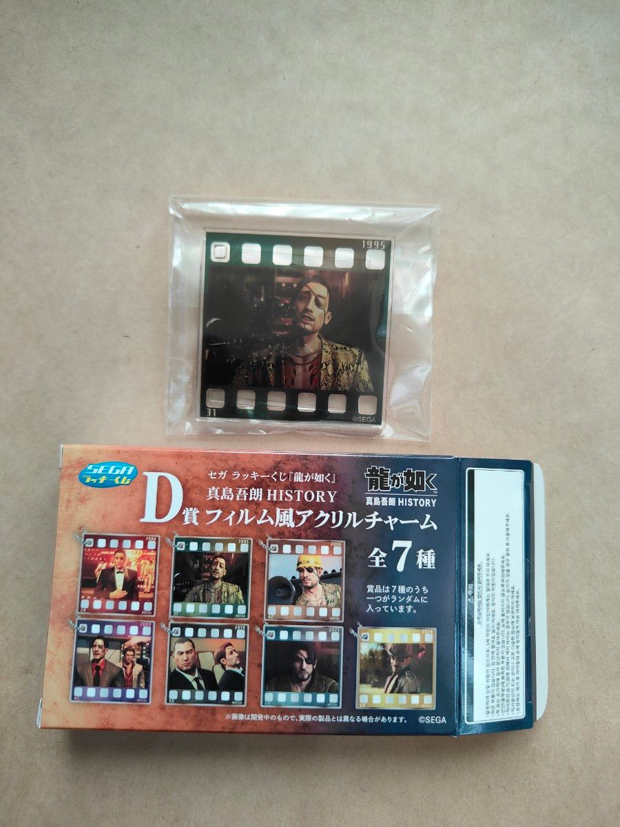 SEGAラッキーくじ 龍が如く 真島吾朗HISTORY F賞 缶バッジ 3種 D SEGAラッキーくじ 龍が如く 真島吾朗HISTORY F賞 缶バッジ 3種 D